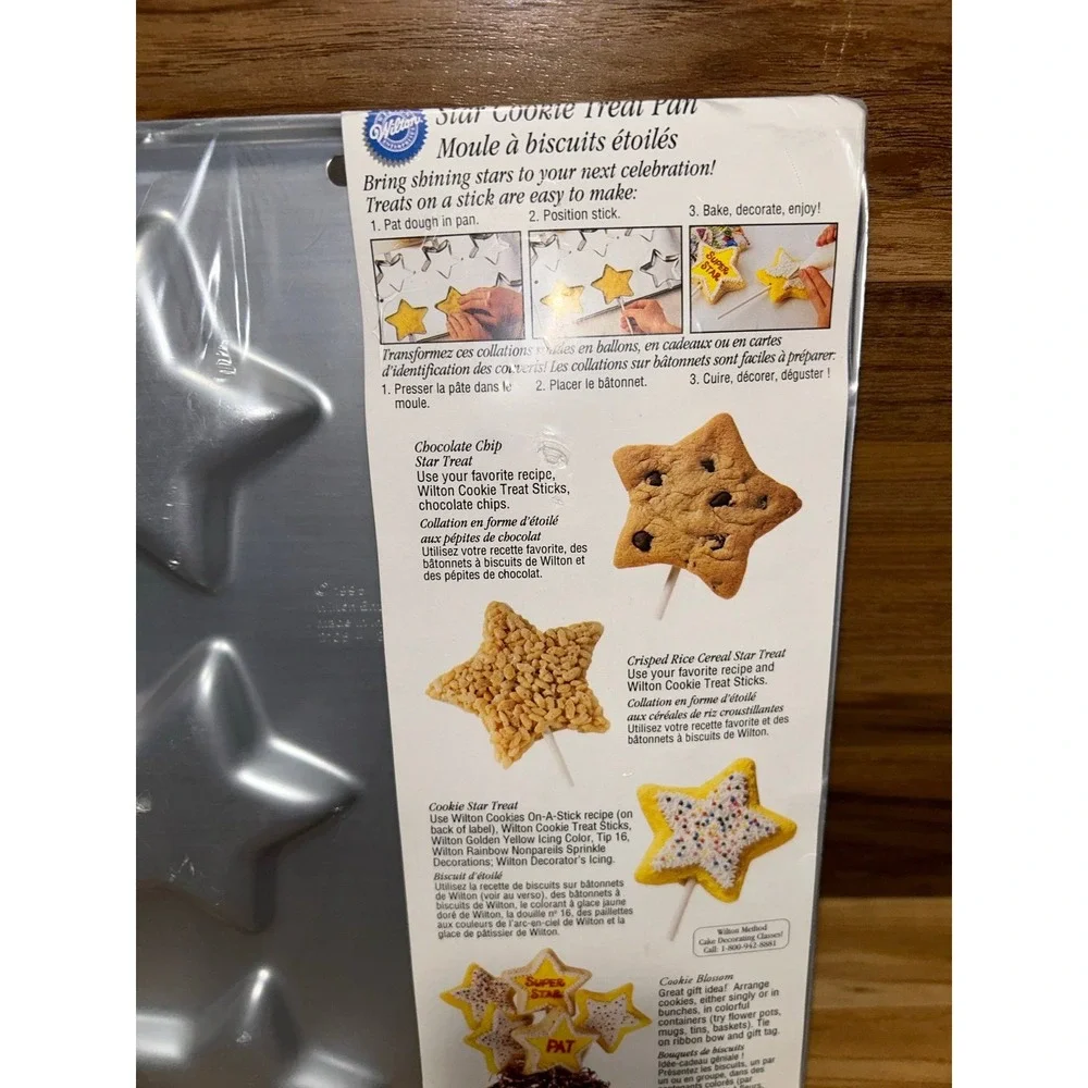 1998 Wilton Cookie Stick Star Pan, SEALED‎
